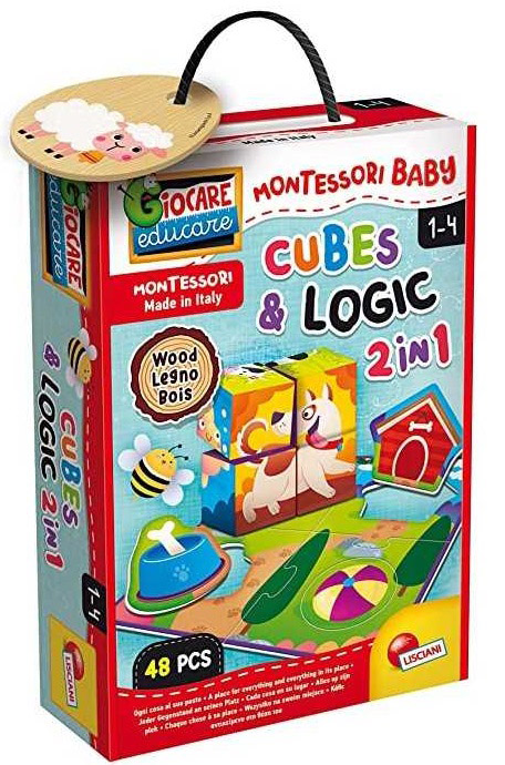 MONTESORI EDUKATIVNA KUTIJA KOCKE I LOGIKA 96879 LISCIANO